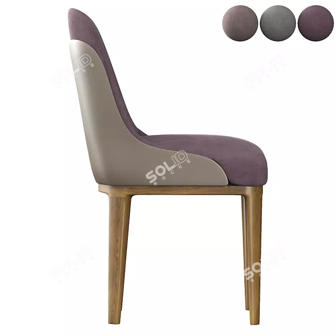 Coveted Dining Chair: Sleek and Stylish 3D model image 3