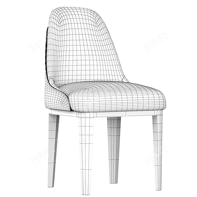 Coveted Dining Chair: Sleek and Stylish 3D model image 5