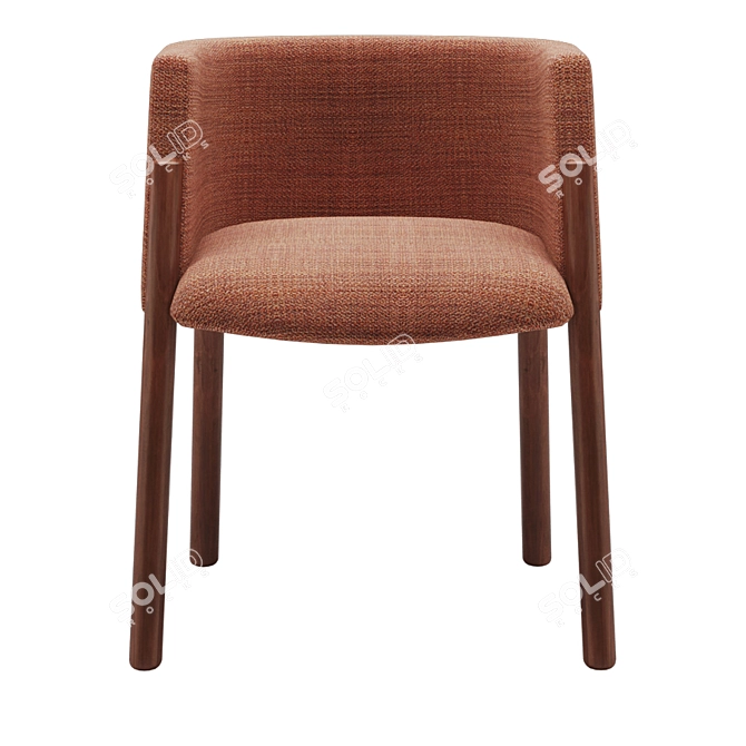 Modern Kelly Wearstler Acero Dining Chair 3D model image 2