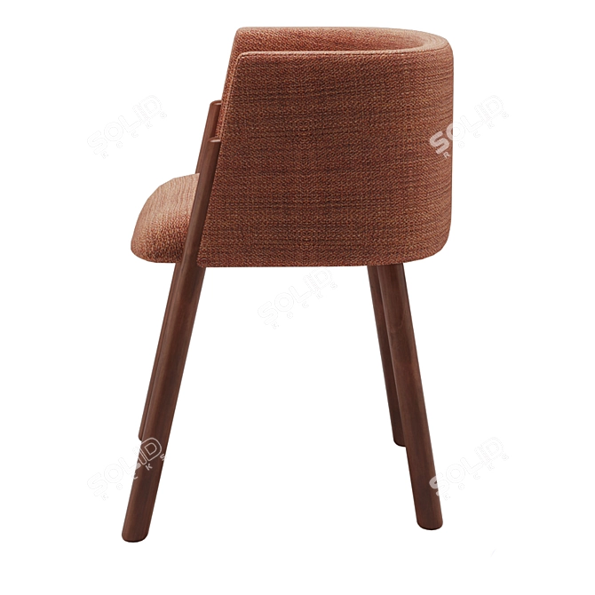 Modern Kelly Wearstler Acero Dining Chair 3D model image 3