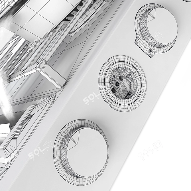 Title: Bora Pro: Versatile Professional Kitchen Appliance 3D model image 7
