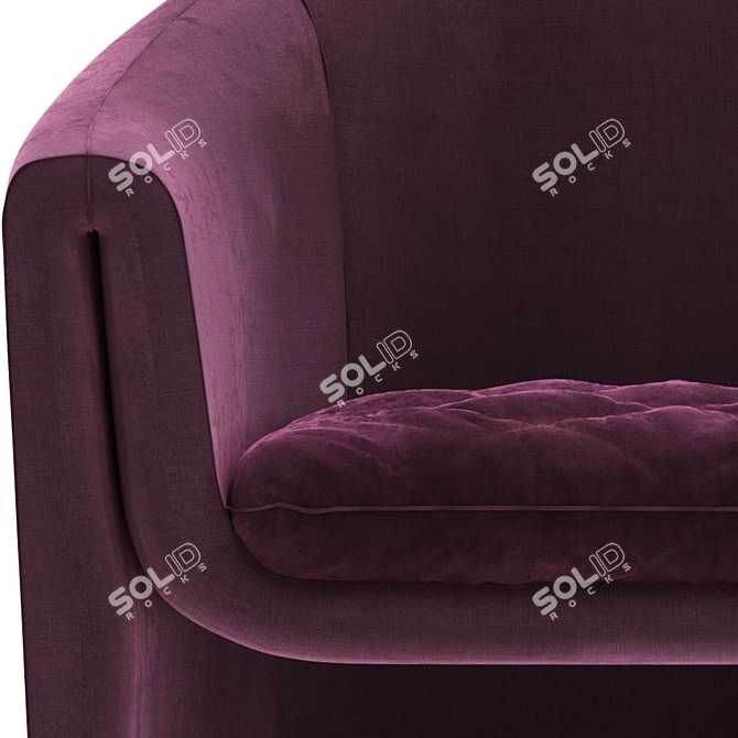 Sleek Italian Armchair: B&B Italia 3D model image 5