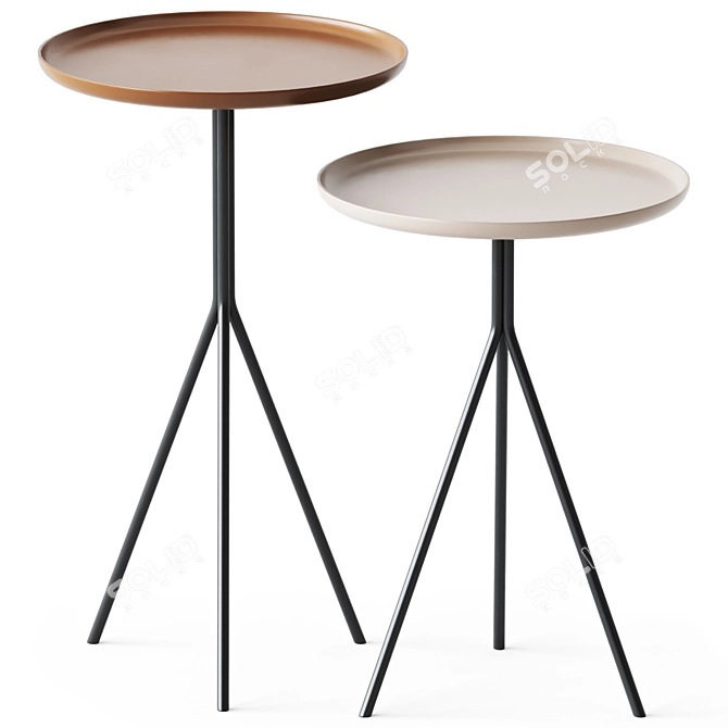 Duo Bliss Side Tables by Vibieffe 3D model image 1