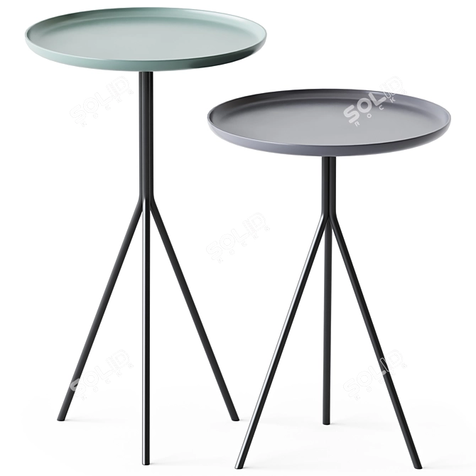 Duo Bliss Side Tables by Vibieffe 3D model image 2