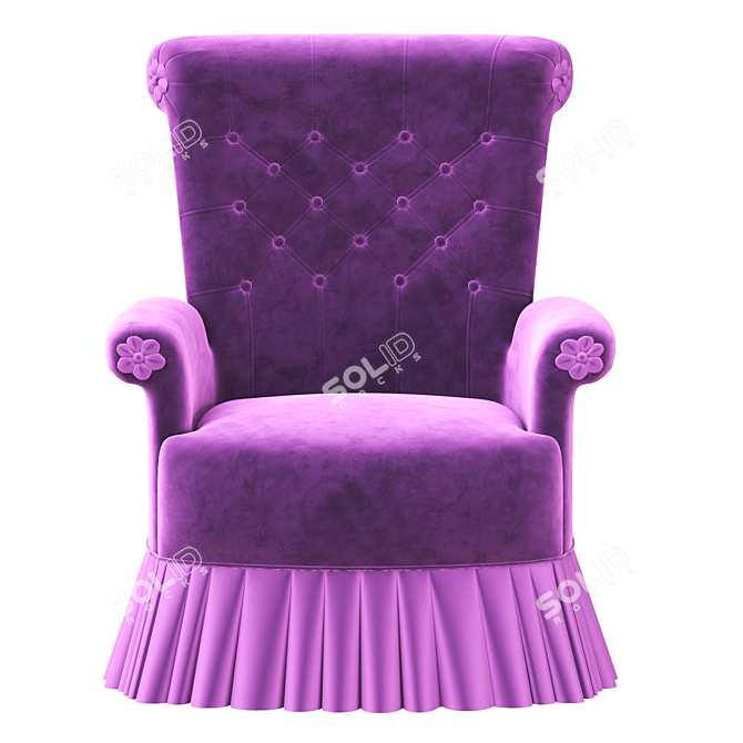 Dolfi Antique Armchair 3D model image 2