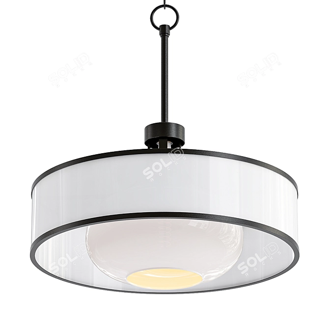 Posh Euro Layne 19.25" Pendant 3D model image 1