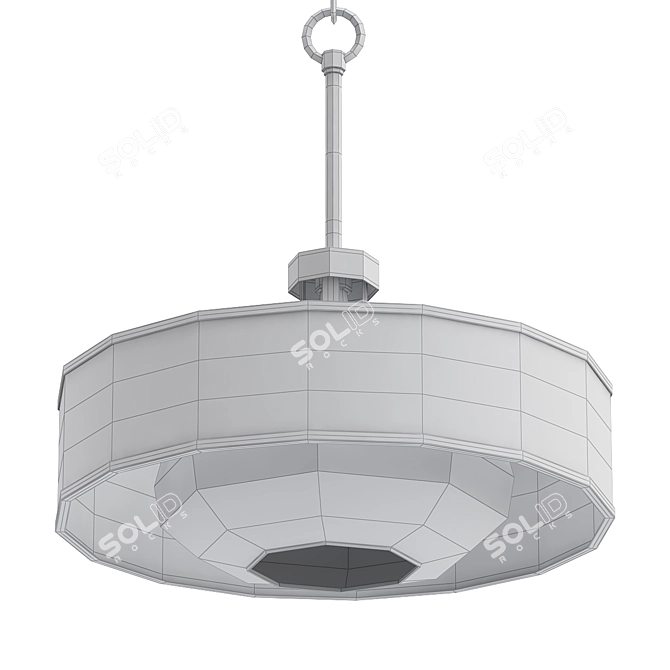 Posh Euro Layne 19.25" Pendant 3D model image 2