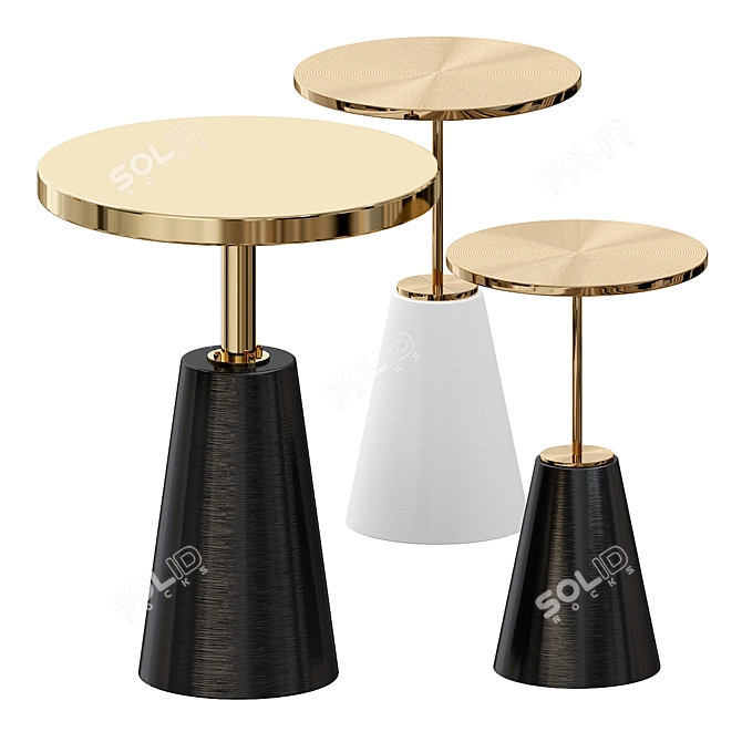 Wilton Accent Table: Sleek and Chic 3D model image 1