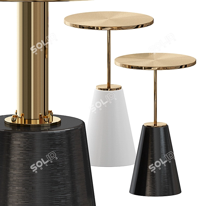 Wilton Accent Table: Sleek and Chic 3D model image 2