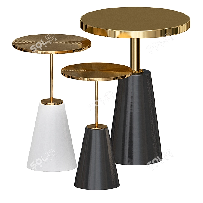 Wilton Accent Table: Sleek and Chic 3D model image 3