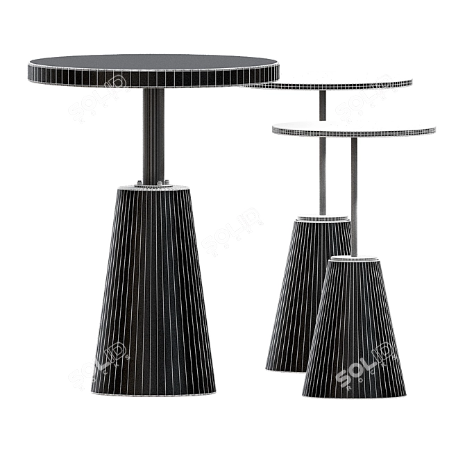 Wilton Accent Table: Sleek and Chic 3D model image 5
