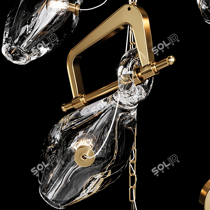 Modern Bulb Clamp Chandelier 3D model image 2