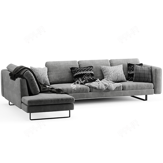 Customizable Boconcept Indivi Sofa 3D model image 3