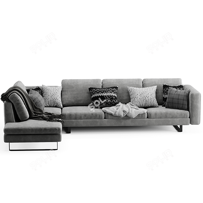 Customizable Boconcept Indivi Sofa 3D model image 4