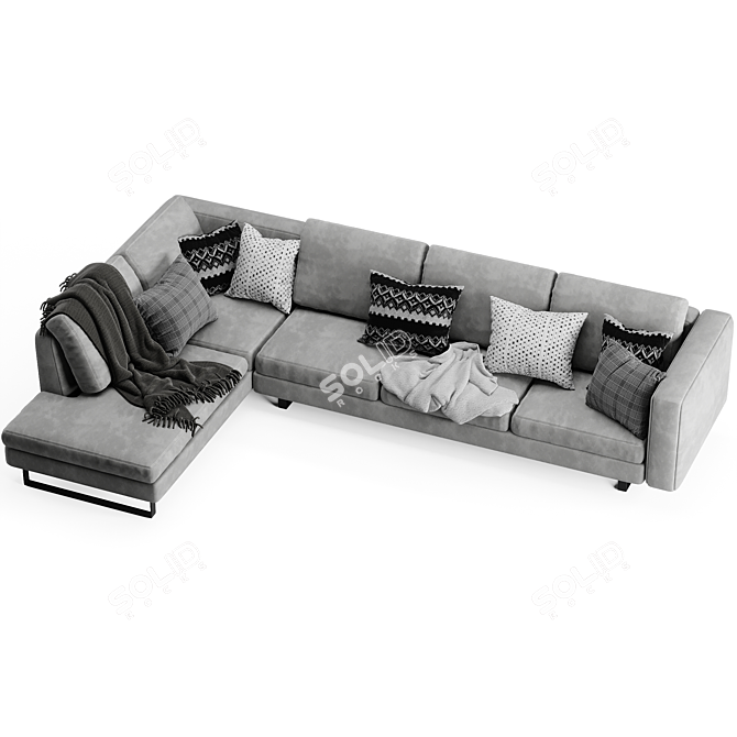 Customizable Boconcept Indivi Sofa 3D model image 5