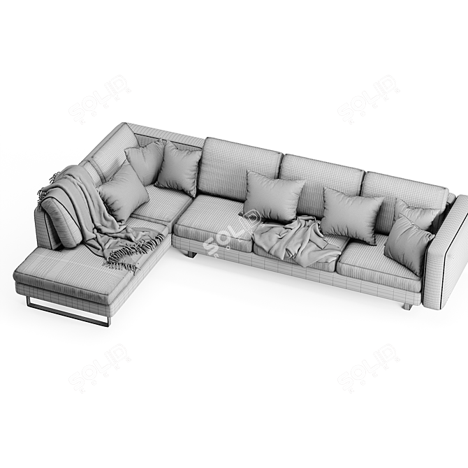 Customizable Boconcept Indivi Sofa 3D model image 6