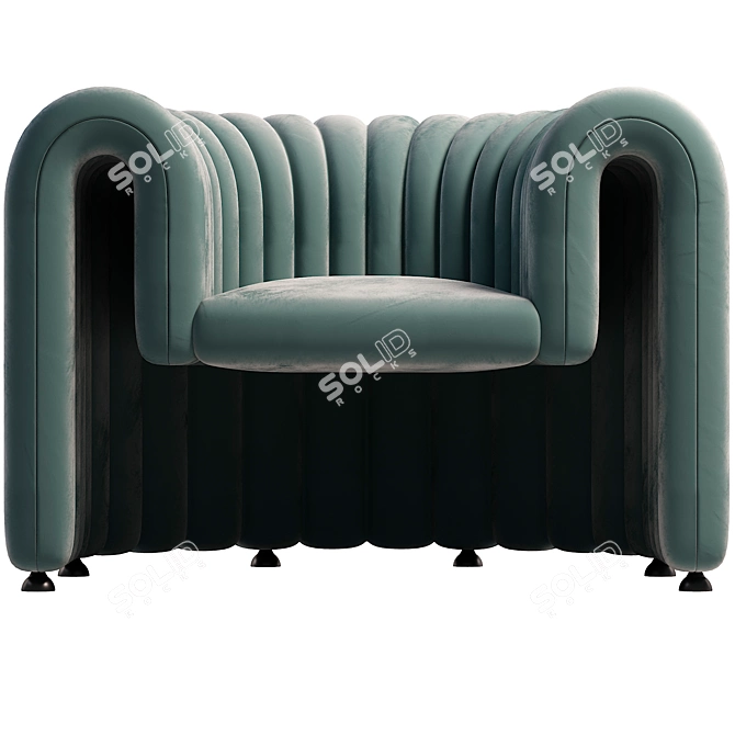 Modern Armchair: 3Ds Max 2014 | Corona 2 3D model image 2