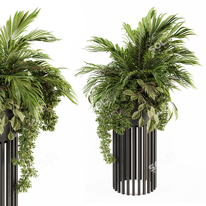 Tropical Oasis: Palm Indoor Plant 3D model image 2