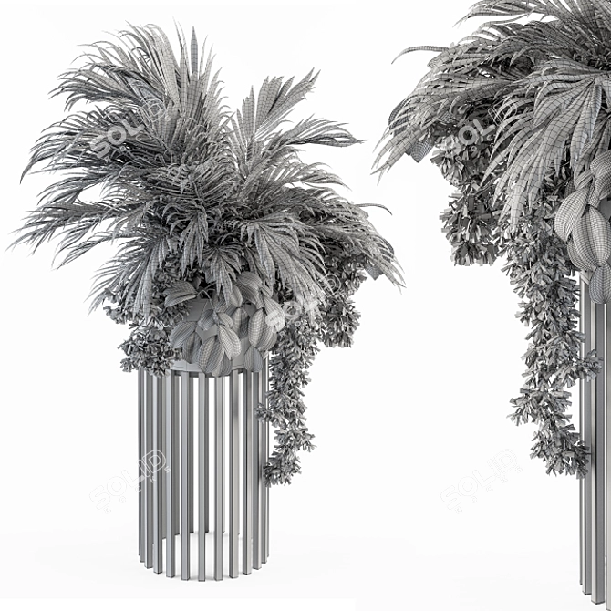 Tropical Oasis: Palm Indoor Plant 3D model image 5