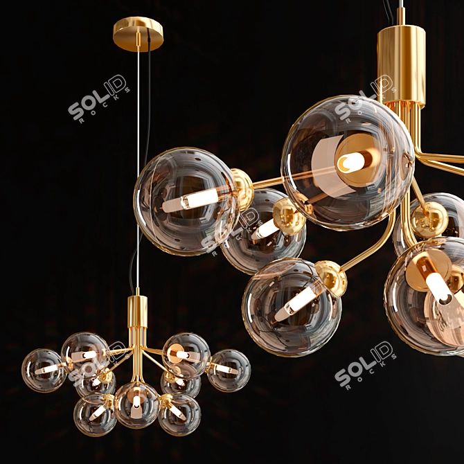 Elegant APIALES Pendant Lamps 3D model image 2