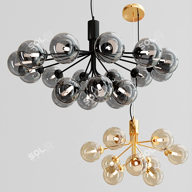 Elegant APIALES Pendant Lamps 3D model image 3