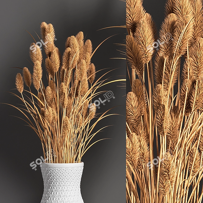 Title: Dried Plants Set: Natural Home Decor 3D model image 2