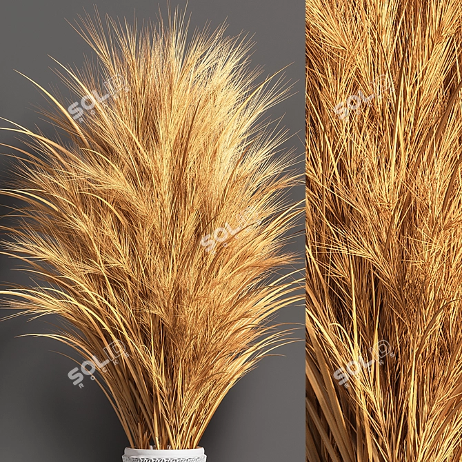 Title: Dried Plants Set: Natural Home Decor 3D model image 4