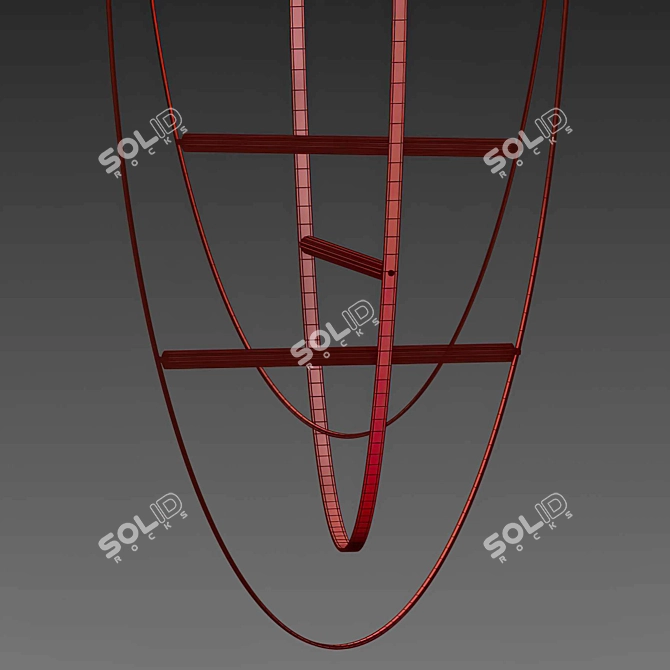 Modern LED Chandelier 3D model image 3