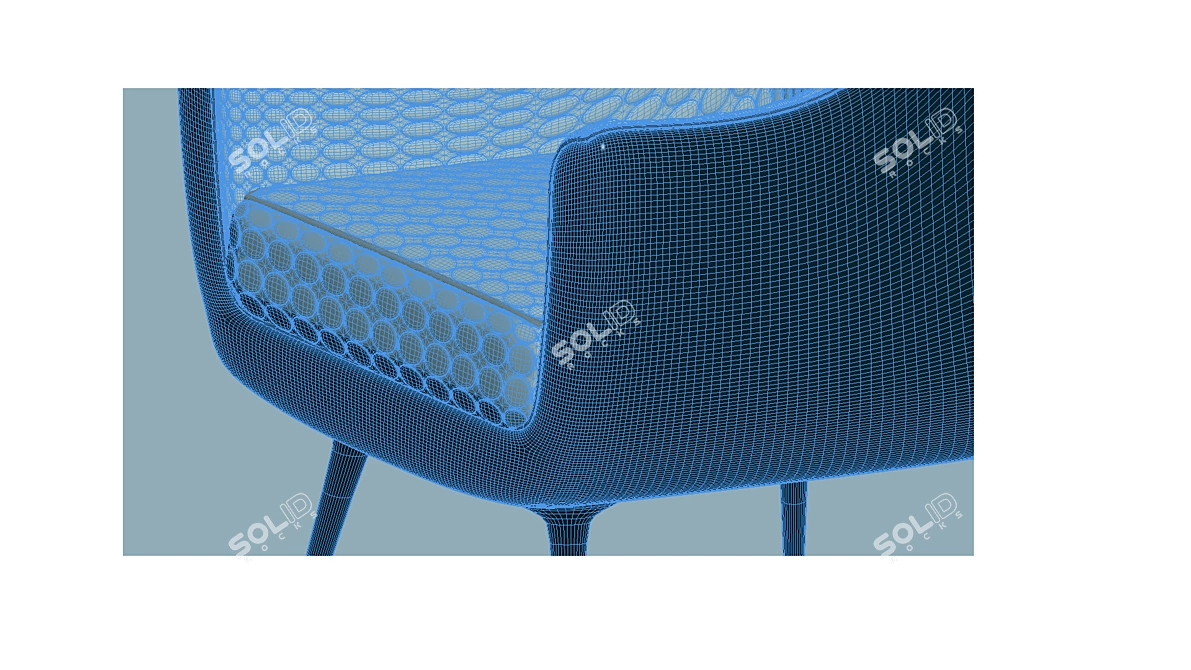 Cozy Comfort Armchair 3D model image 4