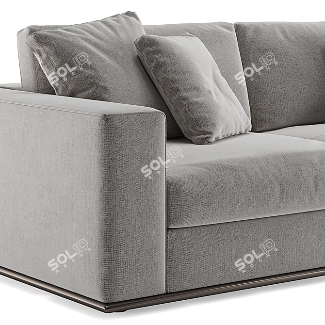 Modern Minotti Hamilton Corner Sofa 3D model image 4