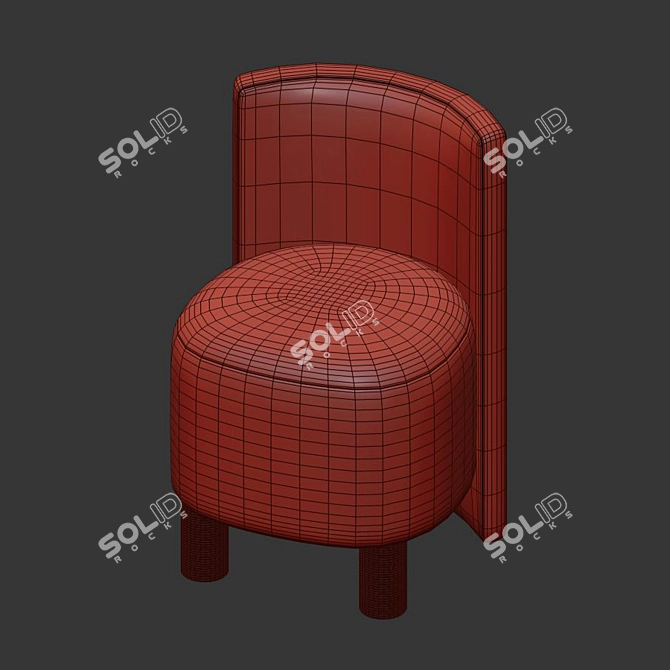 Sleek and Versatile: Kelly Willoughby Stool 3D model image 4