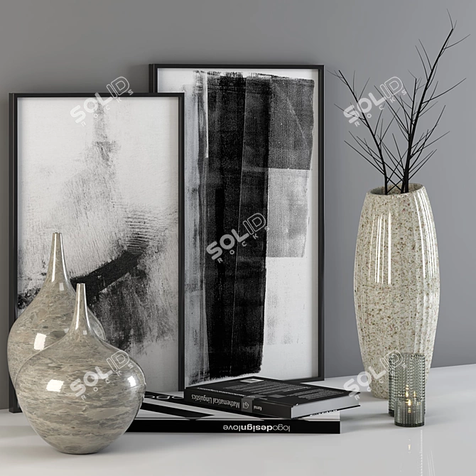 Elegant 3D Decor: PBR Design 3D model image 2