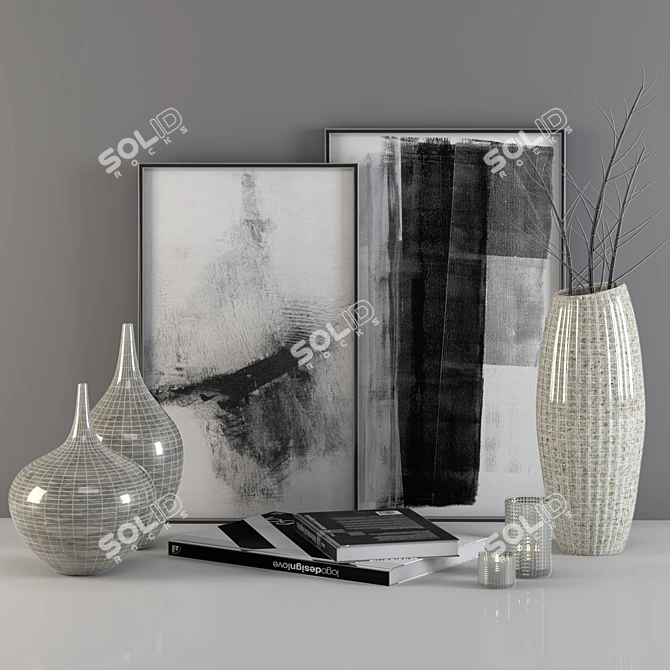 Elegant 3D Decor: PBR Design 3D model image 5