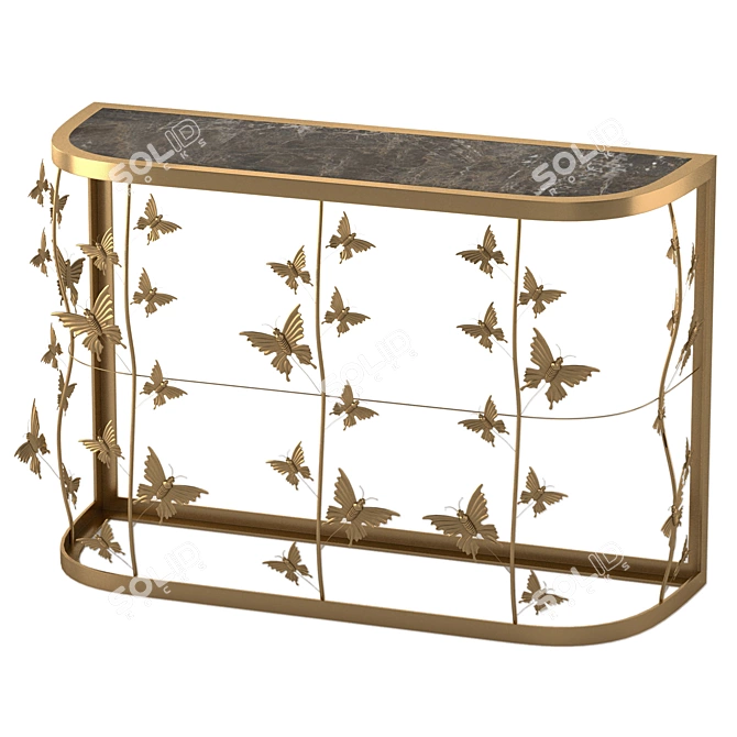 Elegant Console Table 3D model image 2