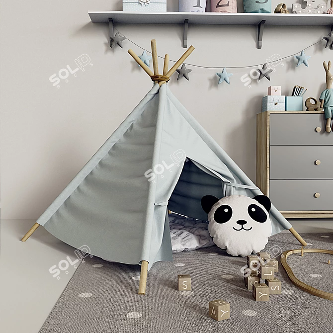 Magical Kids Room Set 3D model image 5