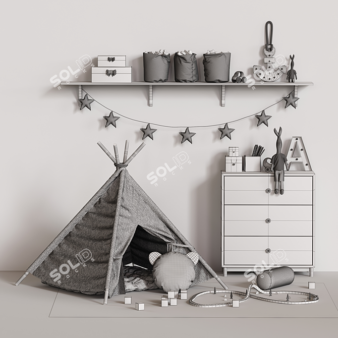 Magical Kids Room Set 3D model image 6