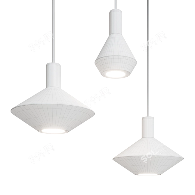 Sleek and Stylish Pendant Lights 3D model image 2