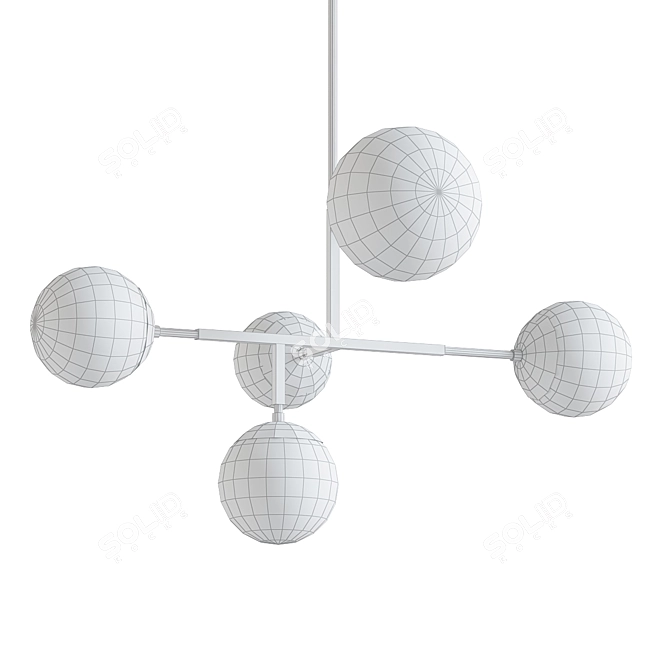 Prisma Chandelier: Modern Elegance for Any Space 3D model image 2