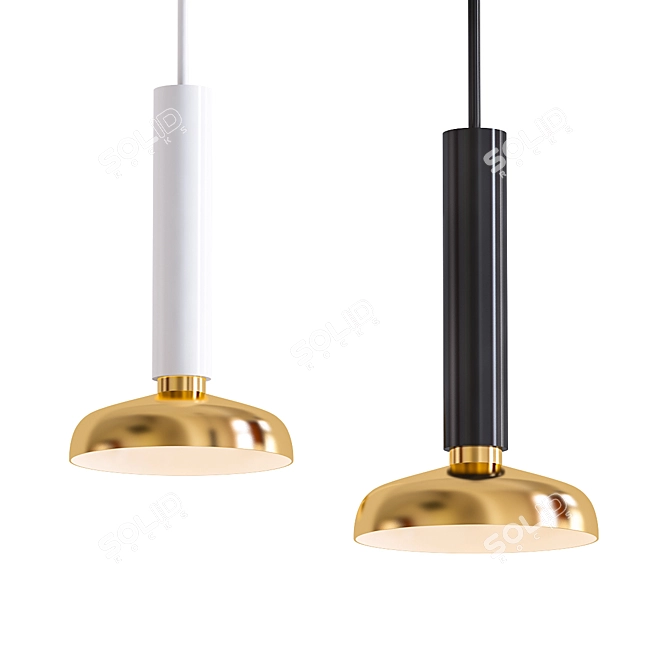 Minimalistic Luxury Pendant Light 3D model image 1