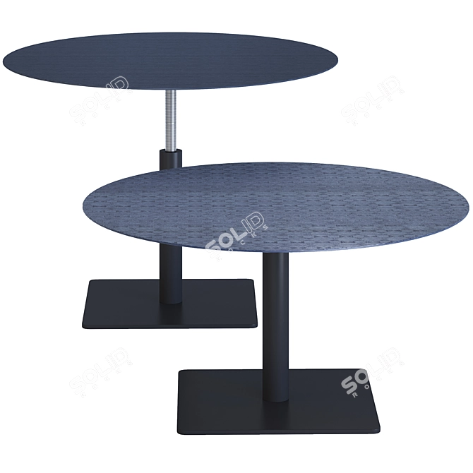 Versatile Adjustable Indoor Tables Giro 3D model image 1