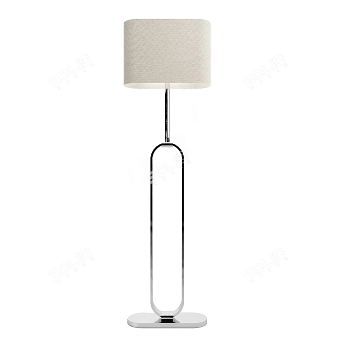 UPPVIND Nickel Floor Lamp 3D model image 2