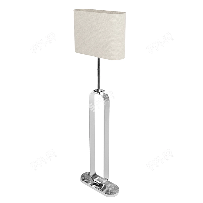 UPPVIND Nickel Floor Lamp 3D model image 3