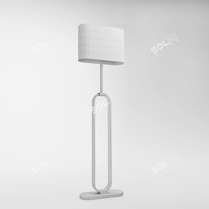 UPPVIND Nickel Floor Lamp 3D model image 4