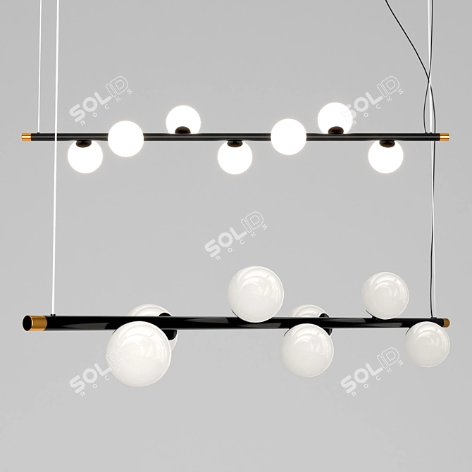 Elegant POMI Pendant Lamp 3D model image 1