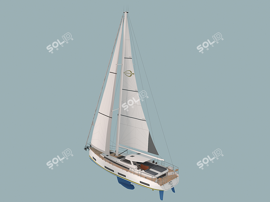 Amel 50: The Ultimate Blue Water Cruiser 3D model image 3