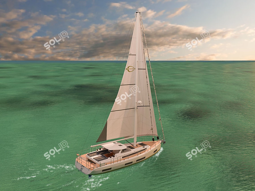 Amel 50: The Ultimate Blue Water Cruiser 3D model image 6