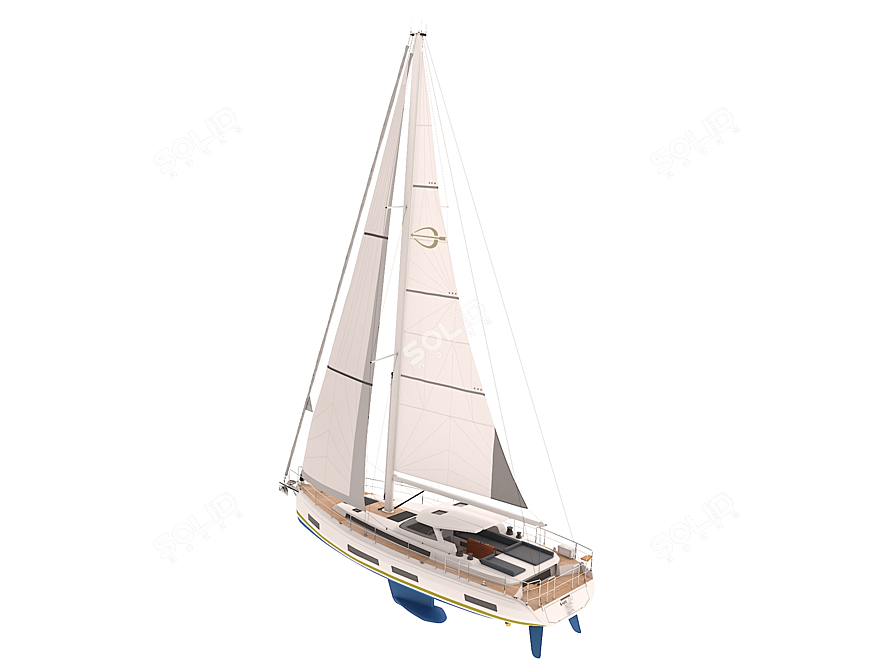 Amel 50: The Ultimate Blue Water Cruiser 3D model image 10