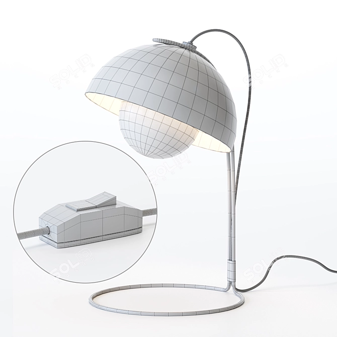 FLOWERPOT VP4: Modern Table Lamp 3D model image 7