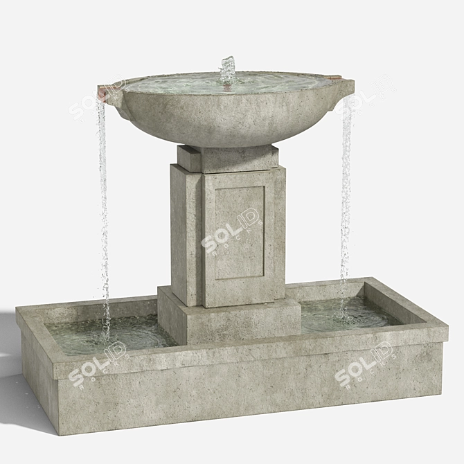 Austin Fountain: Real-Scaled Elegance 3D model image 2