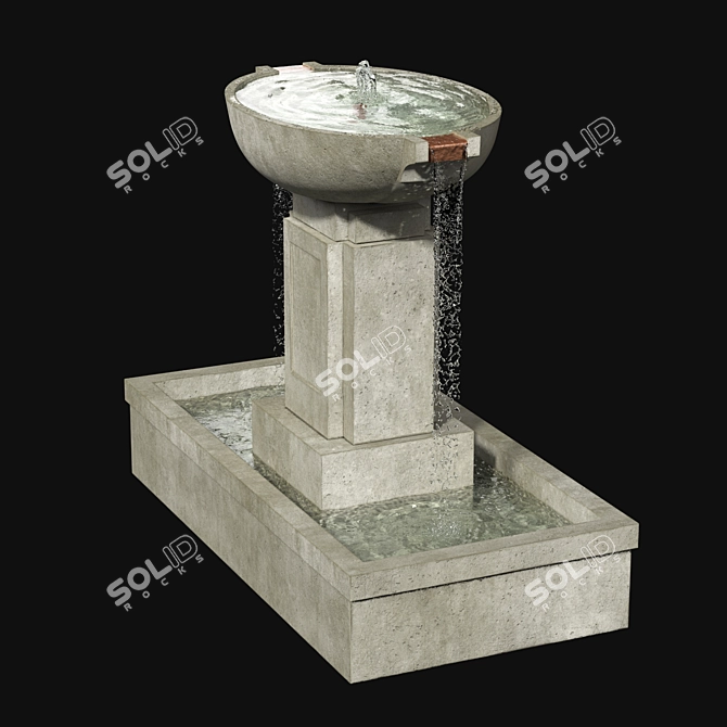 Austin Fountain: Real-Scaled Elegance 3D model image 3